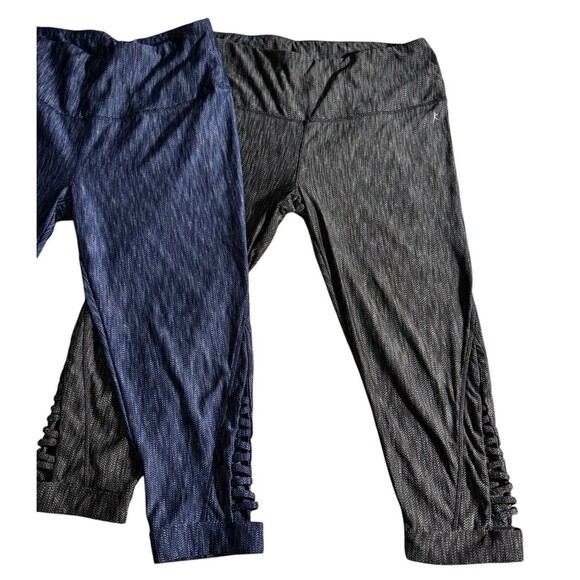 Women's Danskin Now Navy Blue - Black Athletic Capri's Size XL 16-18 lot of 2 - Picture 11 of 12